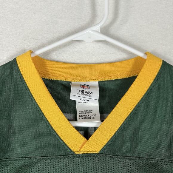 NFL Green Bay Packers Jersey Aaron Rodgers #12 Youth Large Team Apparel Green YL - Picture 2 of 8